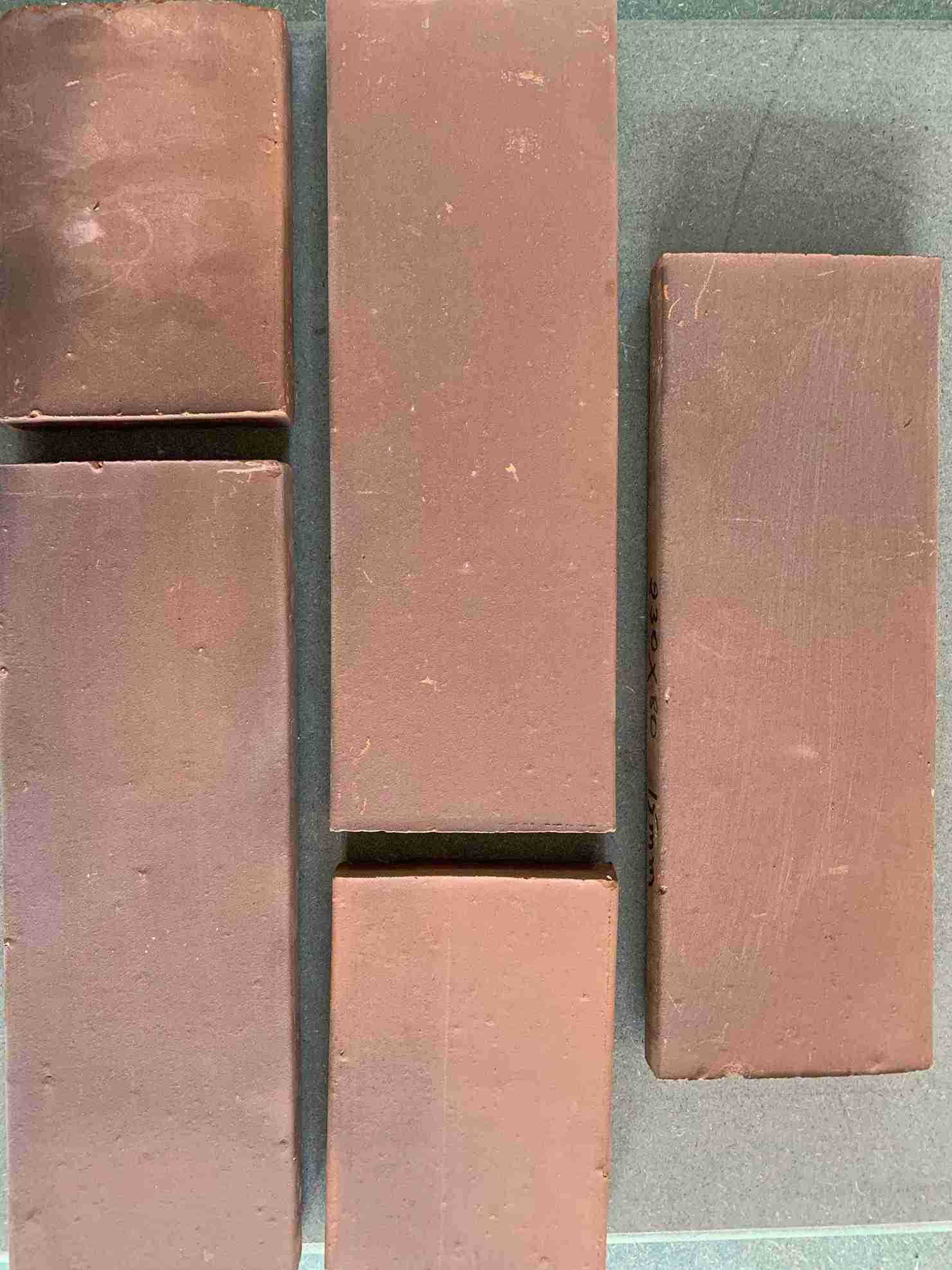 Exposed Wire-Cut Bricks